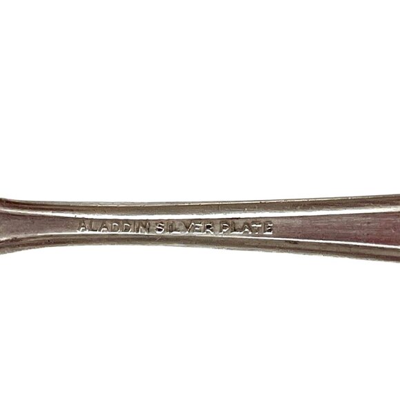 Vintage Aladdin Silver Plate Soup Spoon A597 - Picture 3 of 4